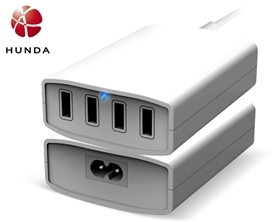 HUNDA 电源 4口usb4u多口多u平板手机充电器