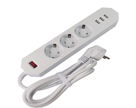 3 outlet extension socket