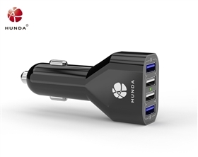 Quick Charge 3.0 4 Port USB Car Charger，dual Port QC3.0 3A