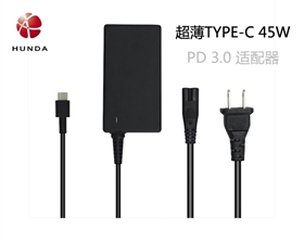 适用于小米USB-C电源适配器 45W充电器PD3.0快充任天堂switch适配器 苹果PD快充iphone 8 PLUS X充电器MacBook Pro适配器