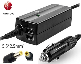 12v 6a 72w 5.5*2.5mm dc car laptop adapter for hp lg lcd monitor tv