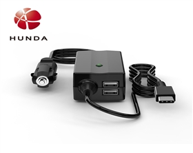 HUNDA New 65W Car Charger PD+2USB USB Power Delivery Car Adapter