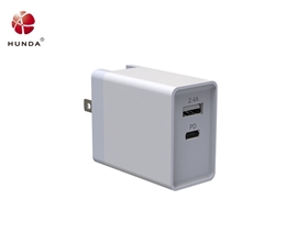 HUNDA 18W PD Charger with Single USB Smart Port Wall Charger